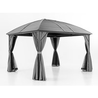 CHILLROI Garten Pavillon "Bosco" aus Aluminium, ca. 300 x 400 x 285 cm - Anthrazit
