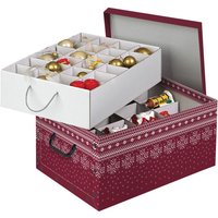Kreher Karton für Christbaumkugeln_Dekor: Red Snowflake