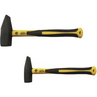 Vago-Tools Profi 2 tlg Set Schlosserhammer Fiberglas Stiel Schlosser 300g 1000 g
