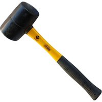 Vago-Tools Gummihammer 500 g Hammer Ausbeulhammer Schonhammer Fiberglasstiel