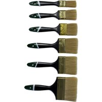 Vago-Tools Malerpinsel Pinsel 18 tlg Set Flachpinsel 25/38/50/63/75/100 mm je 3