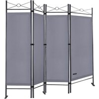 Casaria Casaria Paravent Anthrazit 180x163cm