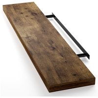 Casaria Casaria Wandregal Schweberegal 110cm Eiche dunkel + Halterung