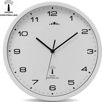 Monzana monzana Funkwanduhr Weiß Ø31cm