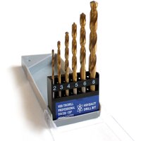 Vago-Tools Spiralbohrer HSS Set 6 tlg Set 2-8mm Metall TITAN