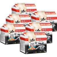 Sheba Portionsbeutel-Multipack "Fresh & Fine" in Sauce 12 x 50g + 3 x 50g - 6er Set