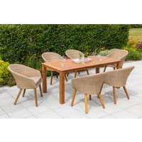 Merxx Arrone Set 7tlg. Tisch 185x90 cm