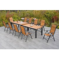 Merxx Santorin Set 11tlg. Flex-Ausziehtisch