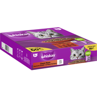 Whiskas Portionsbeutel Multipack Special Pack 1+ Klassische Auswahl in Gelee 60 x 85g