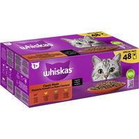 Whiskas Portionsbeutel Multipack Special Pack 1+ Klassische Auswahl in Sauce 48 x 85g