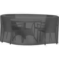 Tepro Universal Abdeckhaube - Sitzgruppe rund klein, schwarz