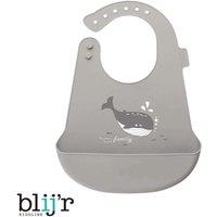 Blijr Bodi Lätzchen aus Silikon für Baby & Kleinkinder mit Auffangschale, Waschbar
