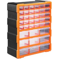 Casaria monzana Kleinteileorganizer 47,5x38x16cm 39 Fächer