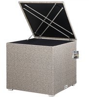 Casaria Casaria Polyrattan Auflagenbox Creme 318L