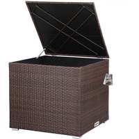 Casaria Casaria Polyrattan Auflagenbox Braun 318L