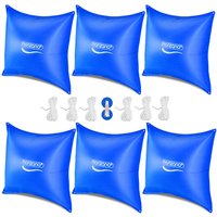 Casaria monzana Poolkissen 6er-Set Blau 120x120cm -20°C