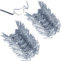 Casaria Gardebruk Gewächshausklammern 100er-Set Edelstahl