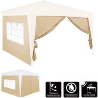 Casaria Casaria Seitenwände Faltpavillon 2er-Set Beige 3x2m
