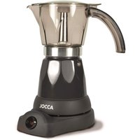 Jocca elektrische Espresso Kaffeemaschine in schwarz für bis zu 6 Tassen mit 360° drehbarem Kopf
