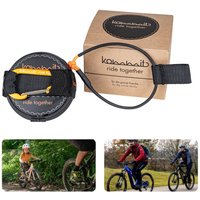 kommit® Zugsystem für Fahrräder und E-Bikes Seilsystem Seilzugsystem Fahrradleine Abschleppleine, perfekt zur Unterstützung für Kinder
