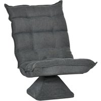 HOMCOM Bodenstuhl Bodensofa mit Verstellbarer Rückenlehne für Wohnzimmer, Büro