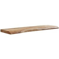 Skyport WOHNLING Wandregal Baumkante Akazie Holz Design Schweberegal 100 cm Regal Massiv