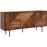 Skyport WOHNLING Sideboard 148x72x40 cm Holz Massiv Kommode Anrichte Modern Standschrank
