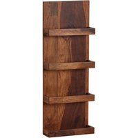Skyport WOHNLING Wandregal Holz Massiv 30x80x10 cm Hängeregal Regal Schweberegal Groß