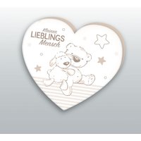 Herding Lieblingsmensch Herz-Konturenkissen Größe 33x29 cm