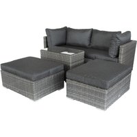 bellavista® Home & Garden Multifunktionslounge "SAMOA" verstellbar - Beige/Grau
