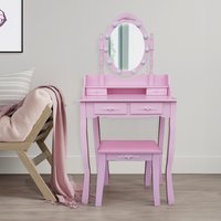 Home Deluxe Schminktisch ROSY - Rosa