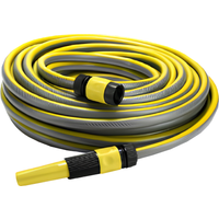 POWERTEC GARDEN 3/4" SlideTec Gartenschlauch 15m in Gelb -Grau
