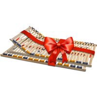 Coemo 2er Set Lattenrost 80 x 200 cm für Partner "MULTIRA" 7-Zonen Kopfteil verstellbar