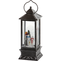 Flower Power LED-Schneelaterne Snowing schmal