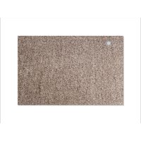 Keilbach Designprodukte Keilbach Fußmatte mit Edelstahlelement, 87 x 57 cm, warmgrey