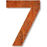 Keilbach Designprodukte Keilbach Hausnummer, Ziffer 7, Höhe 24 cm, wetterfester Stahl