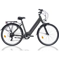 Villette l'Amant Eco, City E-bike, Damen, 10.4 Ah, 7 Gänge, Grau