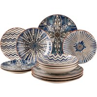 Mäser Serie Iberico Blue, Tellerset 12 teilig für 4 Personen