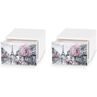 DOMO Living Schreibtisch Ablageboxen 2er-Set Q-Box mini