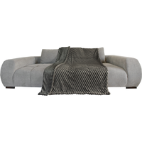 BELLA CASA Luxus Pelzimitatdecke "Rabbit Dots"