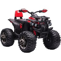 HOMCOM Elektro-Quad Kinderquad mit Scheinwerfer Kindermotorrad mit USB-Anschluss