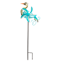 GIARDESSA Metall-Gartenstecker mit Windspiel