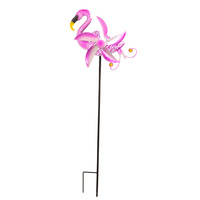 GIARDESSA Metall-Gartenstecker mit Windspiel