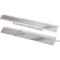 Allgrill Ausziehbares Allgrill Universal-Flammschutzblech Edelstahl 35-60 cm - Gasgrill Zubehör