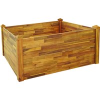 Hardin 1fachgut Pflanzkübel aus Akazienholz, ca. 118 x 78 x 34 cm - Braun