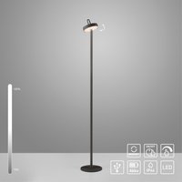 JUST LIGHT JUST LIGHT. Akku Stehleuchte AMAG, 1x LED-Board/1,50Watt/2700Kelvin, IP44, Schwarz