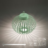 JUST LIGHT Akku Pendelleuchte AKUBA, 1x LED-Board/1,50Watt/2700Kelvin, IP44, Grün