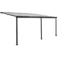 Better Home Terrassendach/Veranda, aus Polycarbonat ca. 495 x 303 x 258 cm - Anthrazit