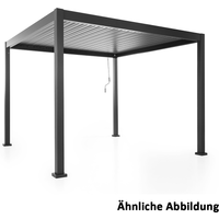 Never Indoor Alu Pergola mit beweglicher Entlüftung, ca. 300 x 390 x 230 cm - Anthrazit