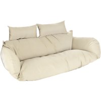 Home Deluxe Polyrattan Hängesessel Kissen TWIN - Creme